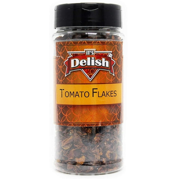 Dried Natural Tomato Flakes by Its Delish, Medium Jar