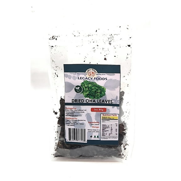 Dried Oha Leaves 3oz/85g. Product of Nigeria