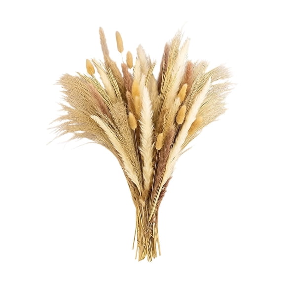 Dried Pampas Grass Decor With Bunny Tails Faux Boho Flowers For Wedding Home Table Party