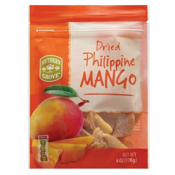 Southern Grove Dried Philippine Mango, 6 oz - Pack of 2
