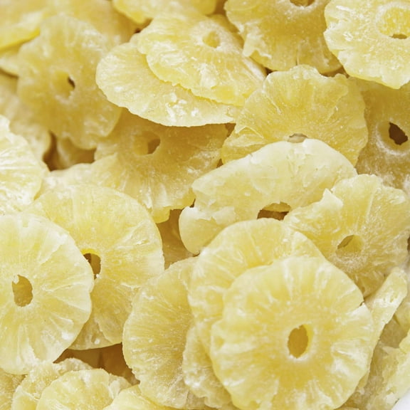 Dried Pineapple Rings by Its Delish, 4 lbs Bulk Kosher Delicious Dried Candied Pineapple Fruit