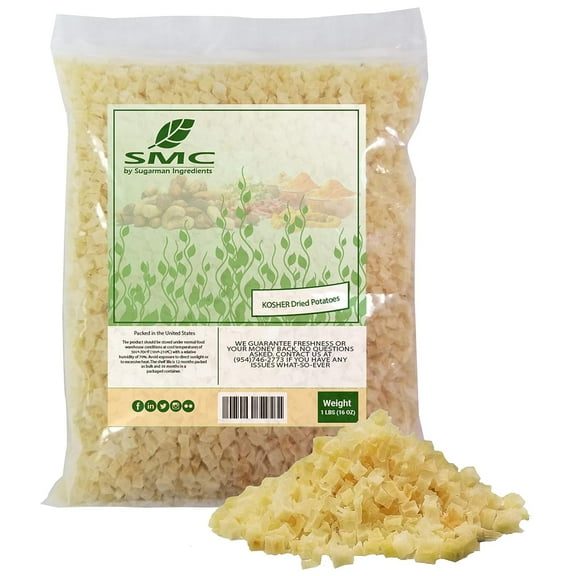 Dried Potatoes 1 Pound Bulk-Heat Sealed in a Poly Bag-Dehydrated Dried Vegetables