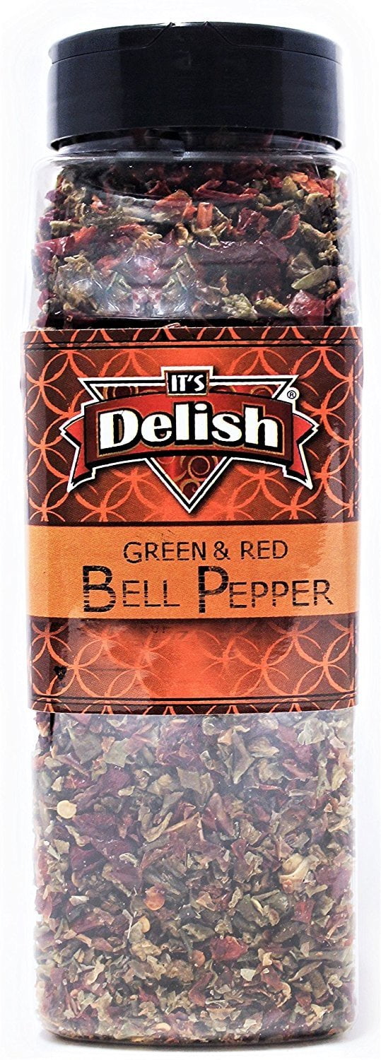 It's Delish Dehydrated, Chopped & Diced Red and Green Bell Peppers Mix
