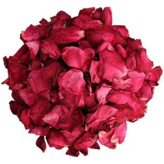 Dried Rose Petals Natural Real Red Rose Flower Petals for Bath Foot Bath Wedding Decoration Sachets DIY Crafts Accessories, 150g/Bag