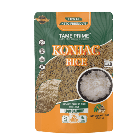 Dried konjac rice 12 oz, Keto Friendly,Low GI,80% less calories than white rice.