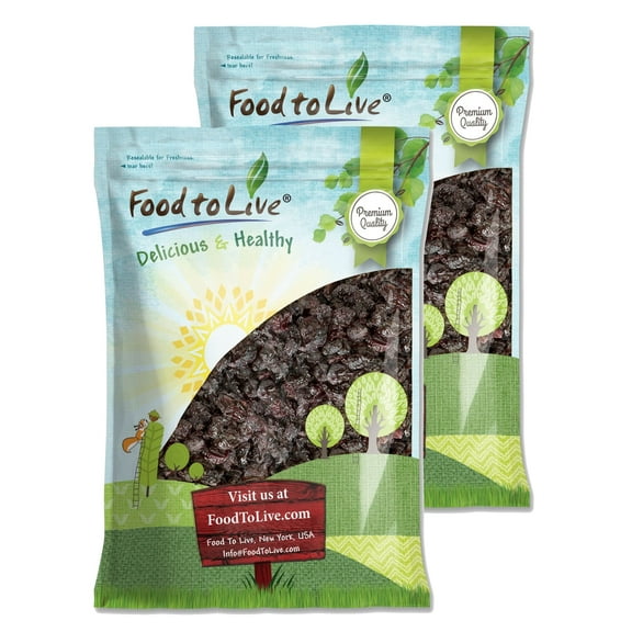 Dried Sour Cherries, 20 Pounds - Raw, Vegan - by Food to Live