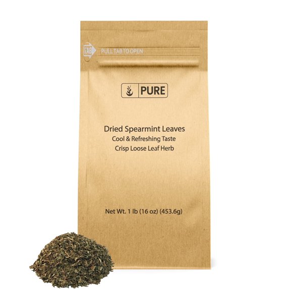 Dried Spearmint Leaves Fresh Flavor, Loose Leaf Tea Additive, Cool & Refreshing, Add to Tea