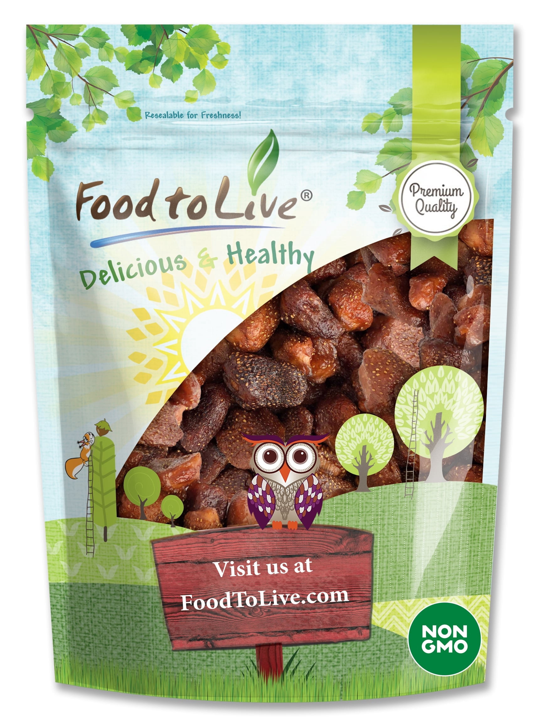 Dried Strawberries, 1 Pound - Kosher, Raw, Vegan - by Food to Live