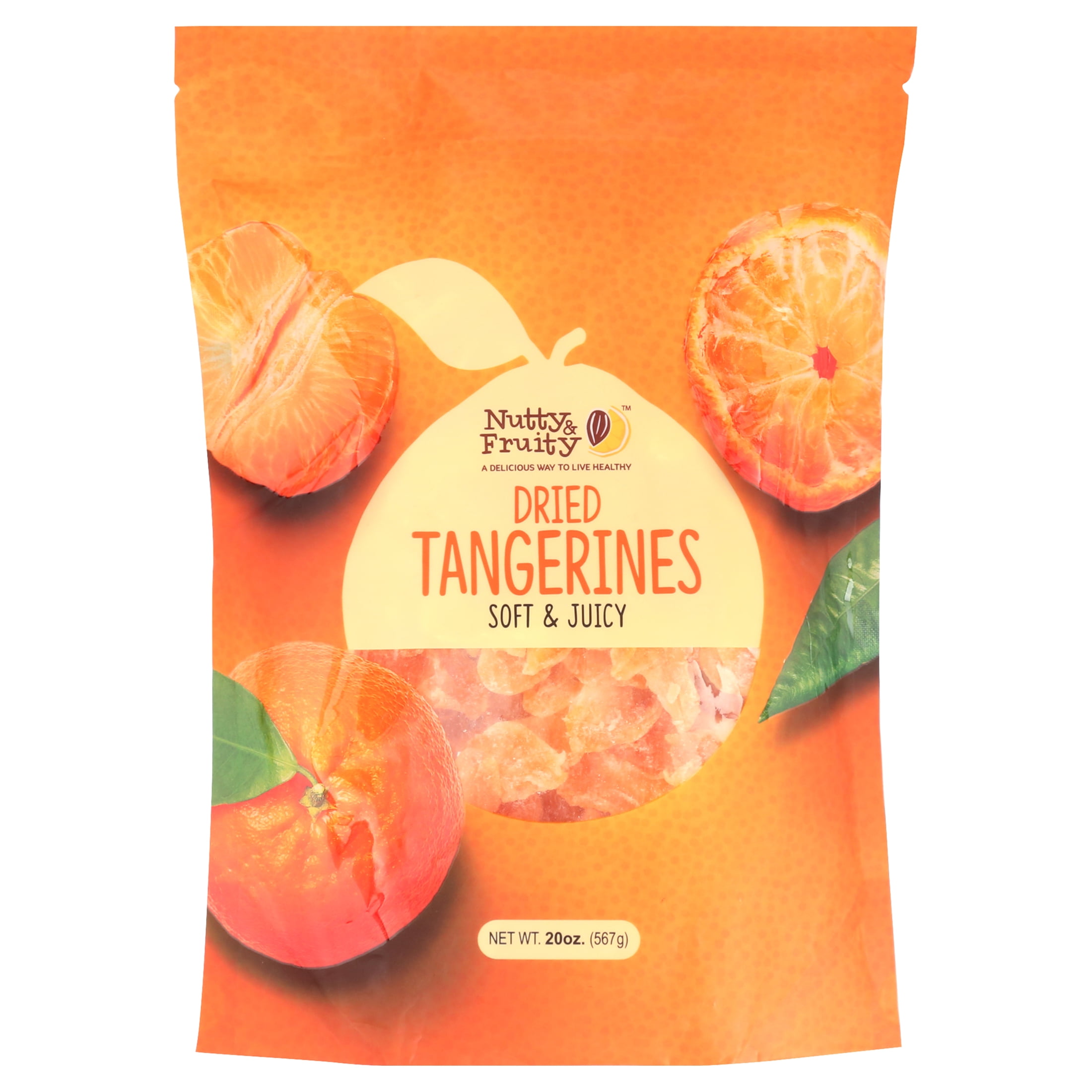 Dried Tangerine Wedges 20 ounce Bag by Nutty and Fruity