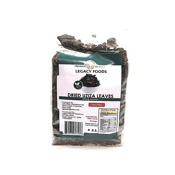 Dried Uziza Leaves 3oz/85g. Product of Nigeria