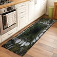 thumbnail image 1 of Dried Well Runner Rugs 2x6 ft 3D Abstract Mysterious Ancient Stone Cave Plant Washable Hallway Rugs Non-Slip Floor Mats Absorbent Carpet Bedside Runners for Bedroom Kitchen Bathroom Laundry Room, 1 of 9