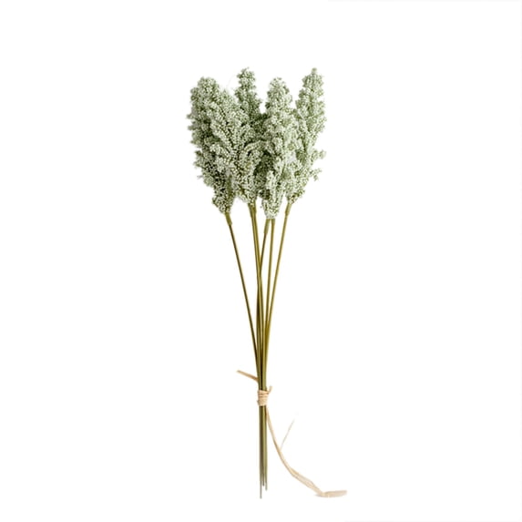Dried Wheat Stalks, 1 Bouque 6 Pcs Dried Flowers Natural Wheat for Home Kitchen Office Flowers Arrangement Wedding Table Christmas Farmhouse Boho Party Fall Decor, 11.81 Inch, Green