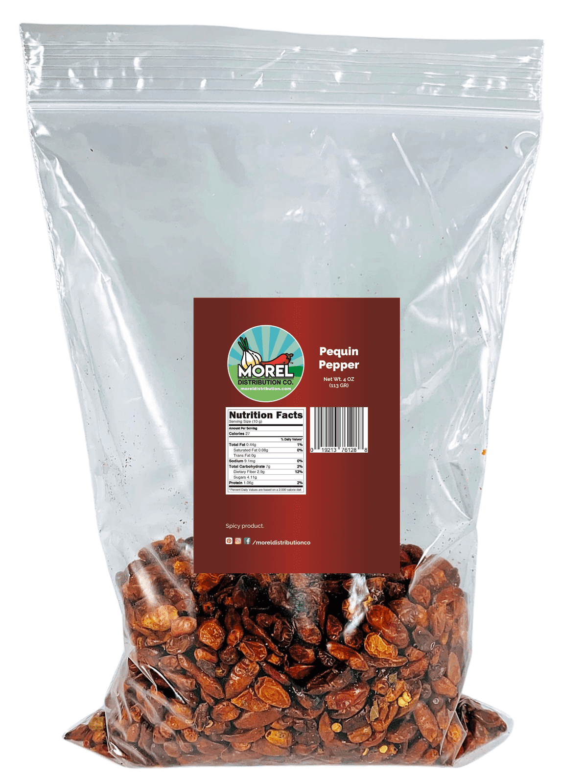 Dried Whole Chili Pequin Pepper (Chile Piquin) 4 oz