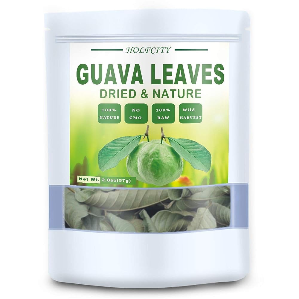 Dried Whole Guava Leaves, Natural (2.0 Oz) Guava Tea
