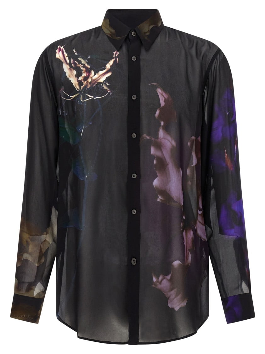 未使用品 DRIES VAN NOTEN ペイズリープリントシャツ-52 プリントメッシュTシャツ - 秋冬メンズ ｜ドリス ヴァン