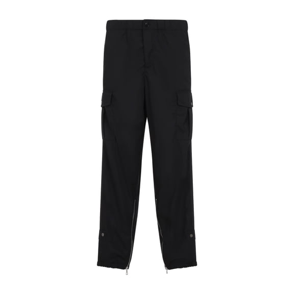 Dries Van Noten Relaxed Fit Black Cargo Trousers (Men's)
