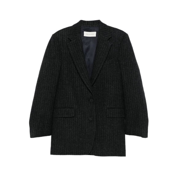 Dries Van Noten Structured Pinstripe Jacket With Notched Lapel (Women's)