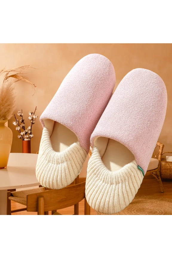 Unisex Closed Toe House Slippers Soft Lining Cozy Non-Slip Sole Size 6-11
