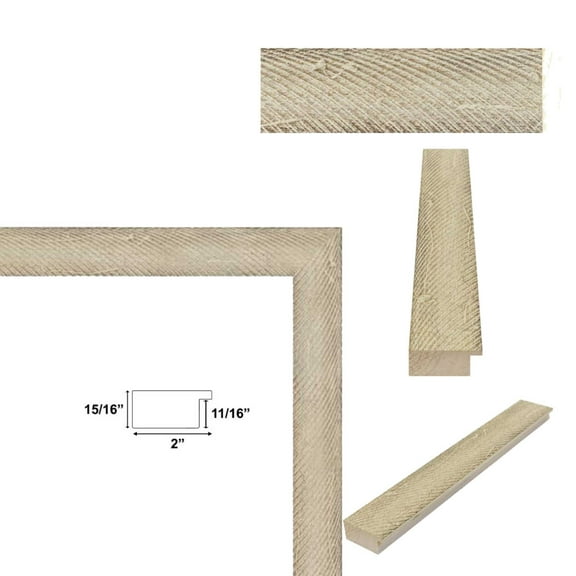 Drift Barnwood White Wash Rustic Picture Frame 30x40 frame