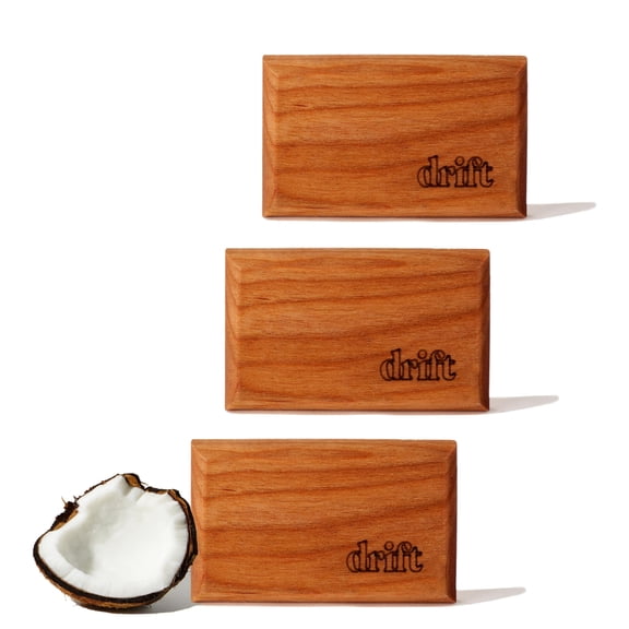 Drift Car Air Freshener - Wooden Deodorizer - Vehicle Odor Remover - Auto Scent Diffuser - Long-Lasting Car Freshening - Cabana Scent Refill - Pack of 3 - NO CLIP INCLUDED