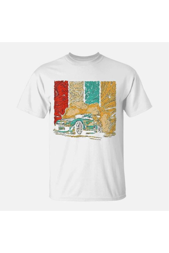 Drift Car Design Retro Drifting Racecar Motive TShirt