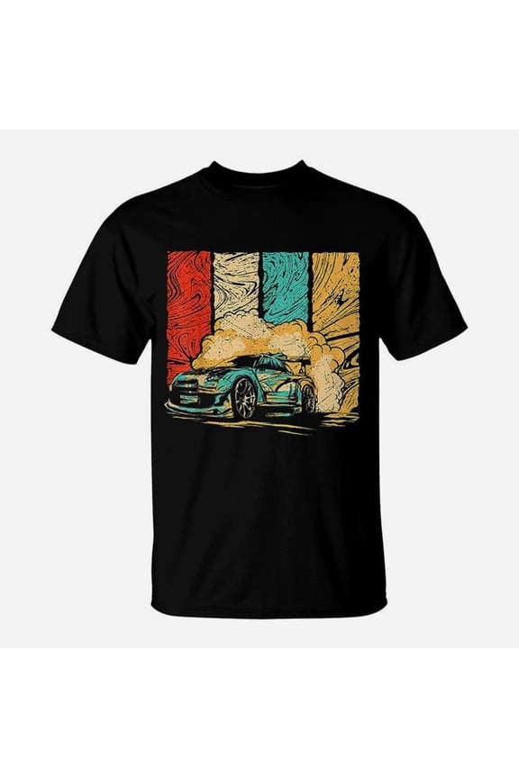 Drift Car Design Retro TShirt
