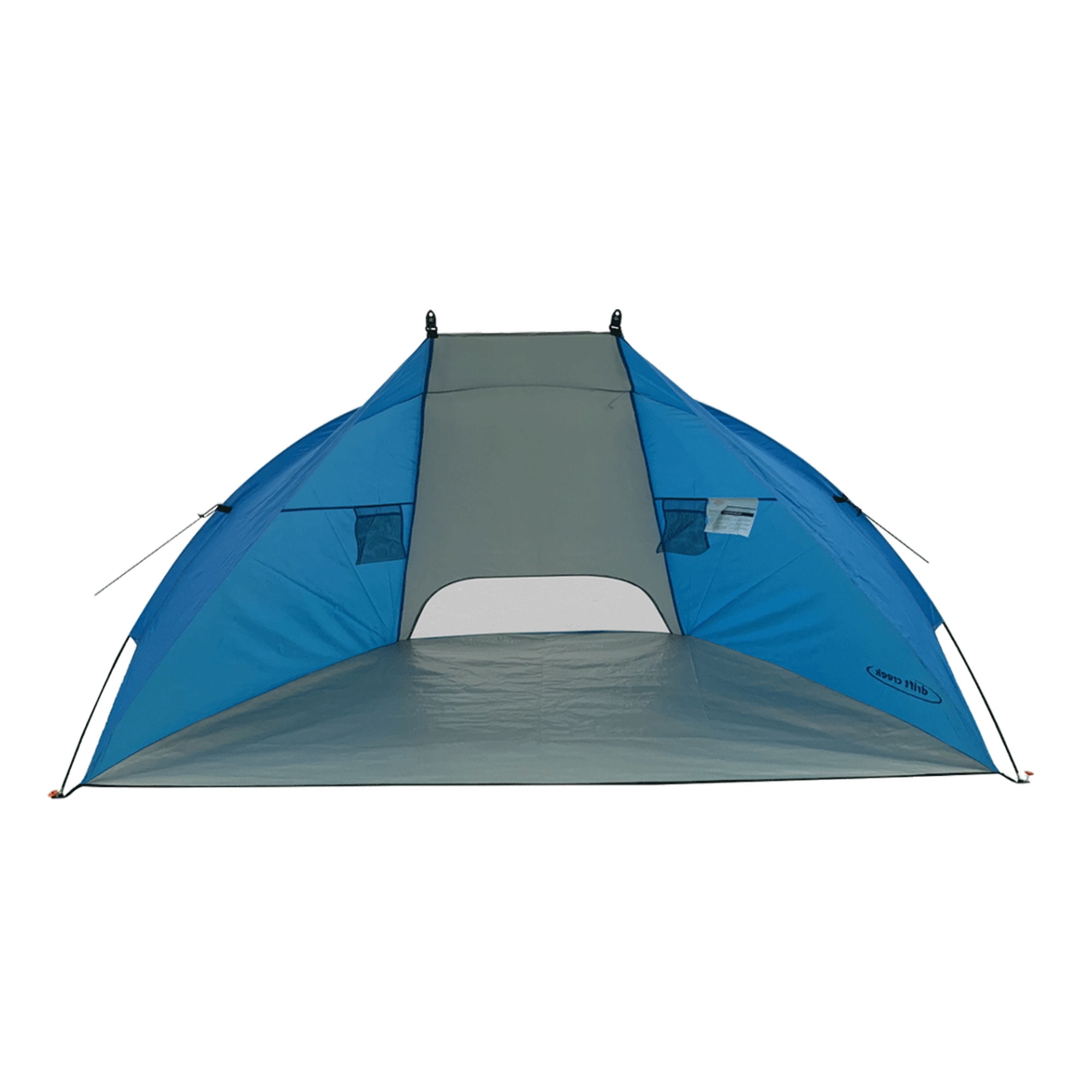 Blue Polyester 2-Person Summer Beach Tent with Carry Bag