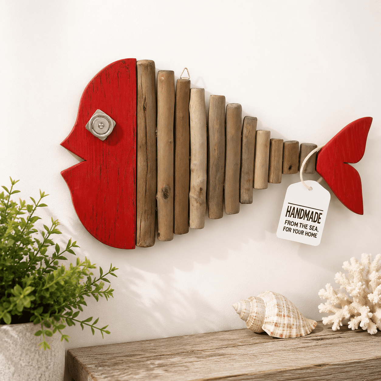Drift Fish Handmade Wooden Rustic Wall Decor For Any Room - Walmart.com