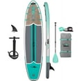 thumbnail image 1 of Drift Inflatable Stand Up Paddle Board - SUP Paddle Board and Accessories, Including Pump, Paddle, and More - Classic Woodgrain, Adult, 11'6", 1 of 8
