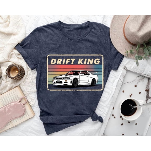 Drift King Graphic Tee: JDM Car Racing Shirt All Size S-5Xl