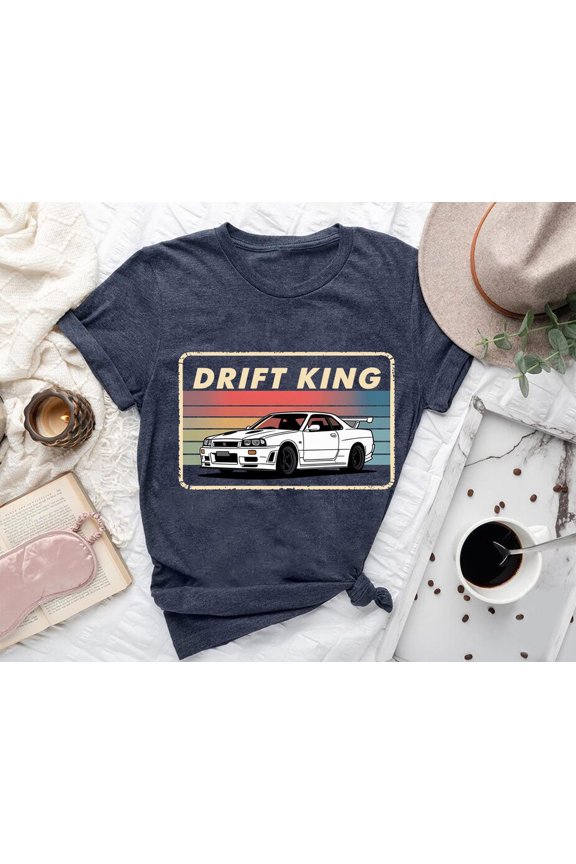 Drift King Graphic Tee: JDM Car Racing Shirt All Size S-5Xl