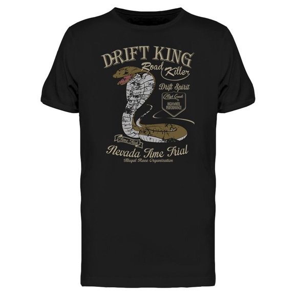 Drift King Road Killer Snake T-Shirt Men -Image by Shutterstock, Male 3X-Large