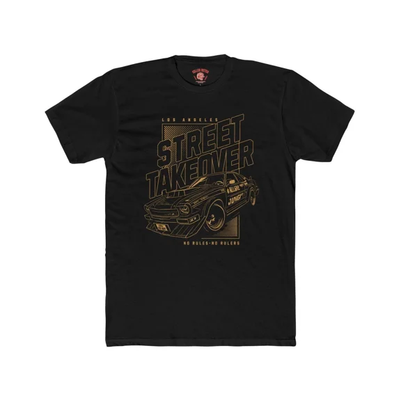 Drift Racing Muscle Car T Shirt Street Takeover Graphic Tee Streetwear