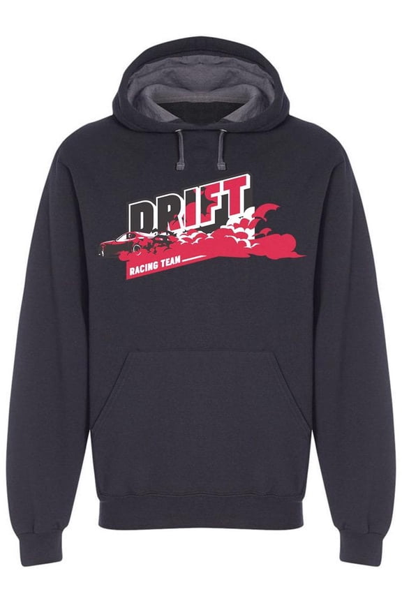 Drift Racing Team Hoodie Men -Image by Shutterstock, Male Large