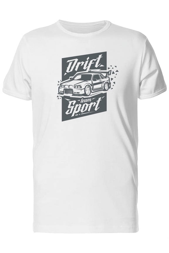 Drift Sport Team, Vintage Car T-Shirt Men -Image by Shutterstock, Male Small