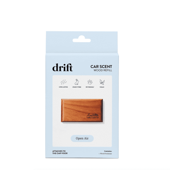 Drift At Walmart Wood Car Air Freshener Single Refill - Open Air
