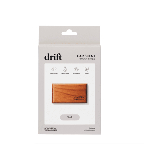 Drift At Walmart Wood Car Air Freshener Single Refill - Teak