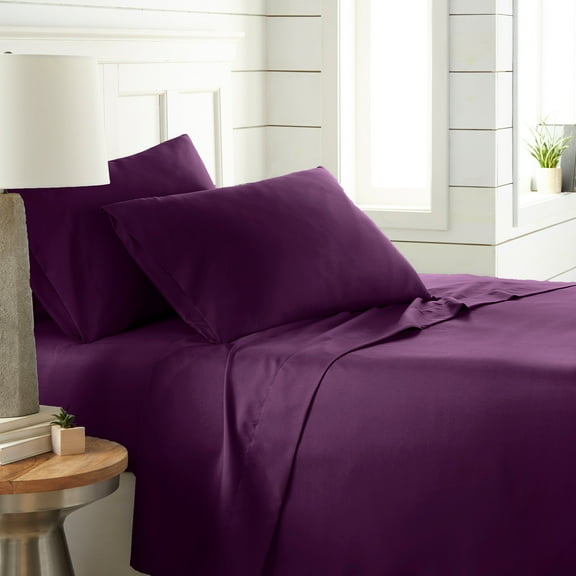 Drift to sleep in comfort with our classic 4-piece sheet set.