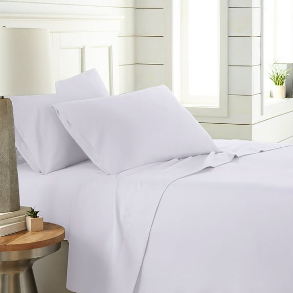 Drift to sleep in comfort with our classic 4-piece sheet set.