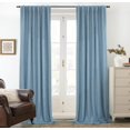 thumbnail image 1 of DriftAway 100% Blackout Linen Curtains for Bedroom 84 Inches Long Farmhouse Thermal Insulated 3 Inch Rod Pocket Back Tab Full Light Blocking 2 Panels for Living Room Nursery, 1 of 5