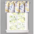 thumbnail image 1 of DriftAway Acacia Floral Blossom Watercolor Printed 100 Percent Blackout Thermal Insulated Window Curtain Valance Rod Pocket Single 52 Inch by 18 Inch Plus 2 Inch Header Yellow, 1 of 6