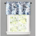 thumbnail image 1 of DriftAway Acacia Floral Blossom Watercolor Printed 100 Percent Blackout Thermal Insulated Window Curtain Valance Rod Pocket Single, 52" x 24" Plus 2" Header Navy, 1 of 6