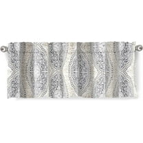 DriftAway Adrianne Pastel Damask Printed Window valance - 52 x 14