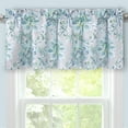 thumbnail image 1 of DriftAway Alyssa Jacobean Elegant Floral Leaves Pattern Thermal Insulated Blackout Lined Rod Pocket Window Curtain Valance for Kitchen Café 52 Inch by 18 Inch Plus 2 Inch Header Gray, 1 of 6