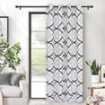 thumbnail image 1 of DriftAway Blackout Window Curtain Doorway Curtain for Living Room Closet Sliding Door Curtain for Bedroom, 1 Panel, W50" x L84", Black Curtain, 1 of 9