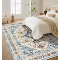 thumbnail image 1 of DriftAway Boho Area Rug Blue/Orange 9’x12’, 1 of 5