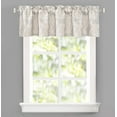 thumbnail image 1 of DriftAway Cathy Valance Linen Blend 2 Layers Farmhouse and Modern Rustic Room Darkening Blackout Valance for Kitchen Living Room Bathroom Paisley Block Print Single 52 Inch by 14 Inch Plus 2 Inch Gray, 1 of 6