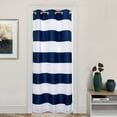 thumbnail image 1 of DriftAway Doorway Curtain Panel Closet Curtain for Bedroom Closet Door Mia Woven Stripe Curtain Room Divider Curtain 78 Inches Long Grommet Thermal Insulated Privacy Drapes 2 Panels W39" x L78", 1 of 8