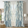 thumbnail image 1 of DriftAway Floral Sheer Curtains for Living Room Spring Printed Light Filtering Curtain Drapes for Bedroom 84 Inches Long 2 Panels Set Window Treatments Modern Elegant Curtain Linen Navy, 1 of 8