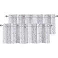 thumbnail image 1 of DriftAway Harper Ink Floral Pattern Window Treatment Valance Curtain Living Room Bedroom Dining Room Rod Pocket 50 Inch by 18 Inch Plus 2 Inch Header Watercolor Painting Lavender Gray 2 Pack, 1 of 5
